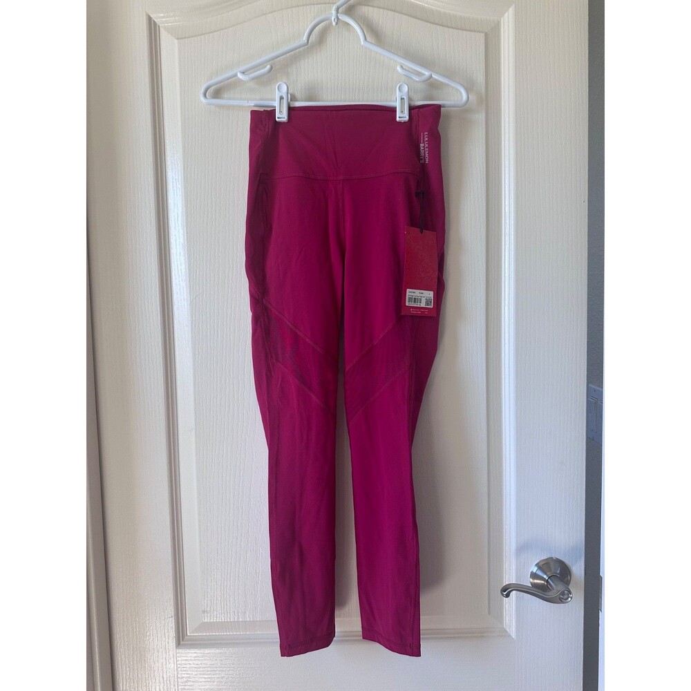 NWT Lululemon Stronger As One Tight 25" Ruby Red Size 4